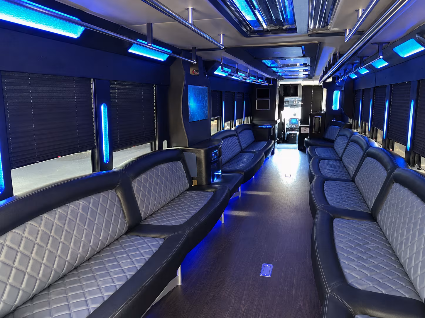 sports fan party buses for tailgates rodeos and indoor football